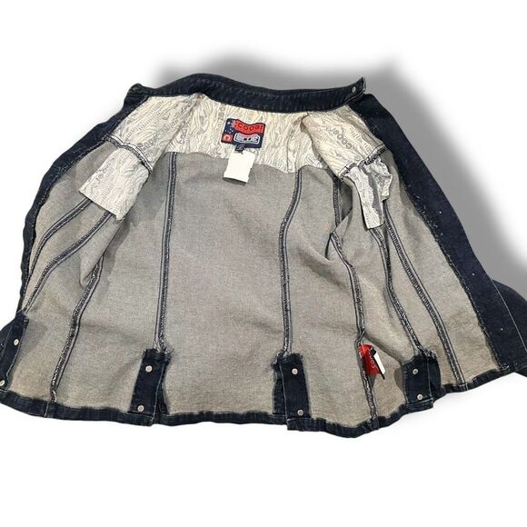 Coogi Australia VTG 90s Y2K Down Under Blue Denim Jacket Retro Women’s Size M Me - Picture 5 of 9
